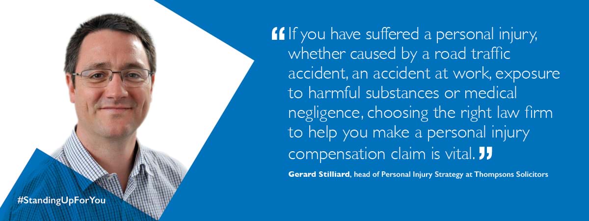 Gerard Stilliard, head of personl injury strategy at Thompsons Solicitors